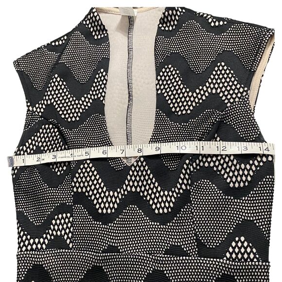 Steps Women Black Nude Bandage Midi Dress Bodycon Pencil Medium - Picture 9 of 11